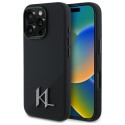 Калъф Karl Lagerfeld - Silicone MagSafe (KLHMP16XSCMKMPCK) - iPhone 16 Pro Max - Shadow Metal Initial