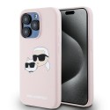 Калъф Karl Lagerfeld - Silicone MagSafe (KLHMP15XSKCHPPLP) - iPhone 15 Pro Max - Pink Karl&Choupette