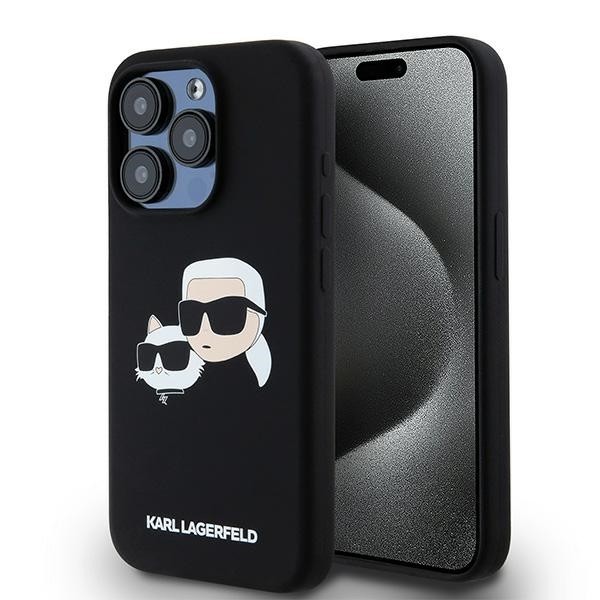 Калъф Karl Lagerfeld - Silicone MagSafe (KLHMP15XSKCHPPLK) - iPhone 15 Pro Max - Karl&Choupette