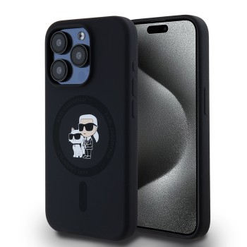 Калъф Karl Lagerfeld - Silicone MagSafe (KLHMP15LSCMKCRHK) - iPhone 15 Pro - Karl&Choupette