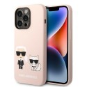 Калъф Karl Lagerfeld - Silicone MagSafe (KLHMP14XSSKCI) - iPhone 14 Pro Max - Light Pink Karl&Choupette