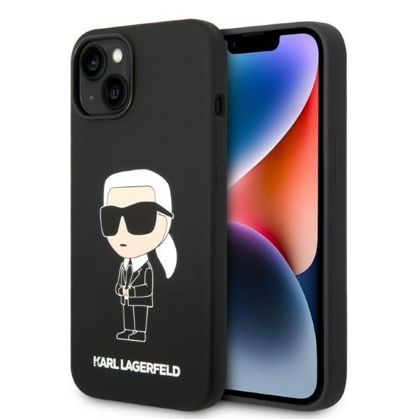 Калъф Karl Lagerfeld - Silicone MagSafe (KLHMP14SSNIKBCK) - iPhone 14 - Ikonik