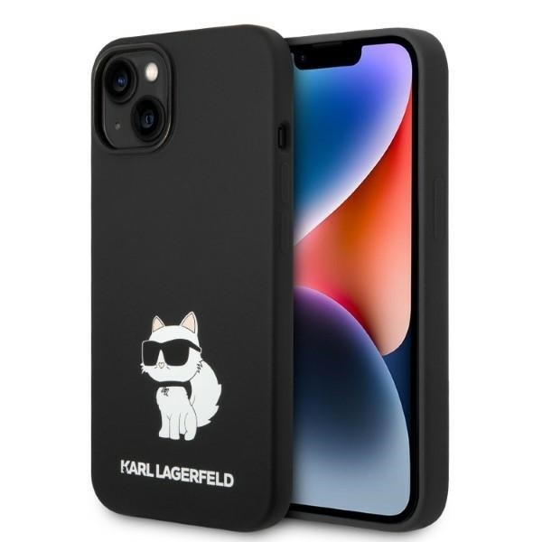 Калъф Karl Lagerfeld - Silicone MagSafe (KLHMP14MSNCHBCK) - iPhone 14 Plus - Choupette