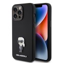 Калъф Karl Lagerfeld - Silicone (KLHCP15XSMHKNPK) - iPhone 15 Pro Max - Ikonik Metal Pin