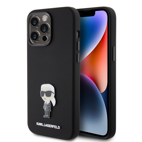 Калъф Karl Lagerfeld - Silicone (KLHCP15LSMHKNPK) - iPhone 15 Pro - Ikonik