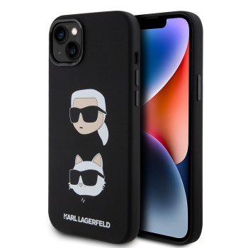 Калъф Karl Lagerfeld - Silicone (KLHCP15MSDHKCNK) - iPhone 15 Plus - Karl&Choupette Head