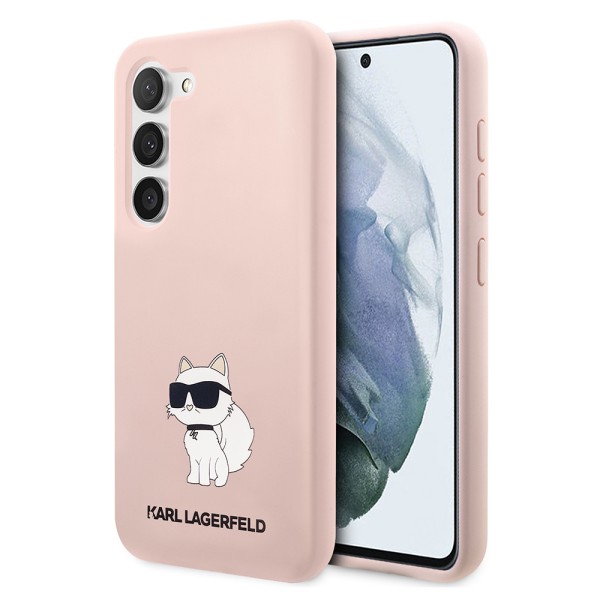 Калъф Karl Lagerfeld - Silicone (KLHCS23SSNCHBCP) - Samsung Galaxy S23 - Pink Choupette