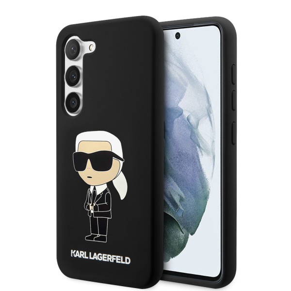 Калъф Karl Lagerfeld - Silicone (KLHCS23SSNIKBCK) - Samsung Galaxy S23 - Ikonik