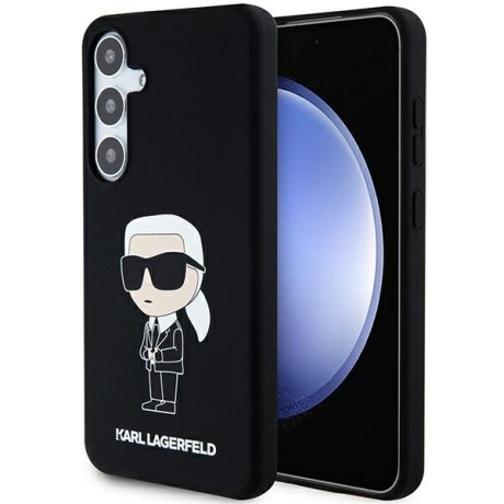 Калъф Karl Lagerfeld - Silicone (KLHCS24MSNIKBCK) - Samsung Galaxy S24 Plus - Ikonik