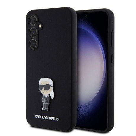 Калъф Karl Lagerfeld - Silicone (KLHCS23FEMHKNPK) - Samsung Galaxy S23 FE - Ikonik Metal Pin