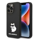 Калъф Karl Lagerfeld - Silicone (KLHCP14XSNCHBCK) - iPhone 14 Pro Max - Choupette