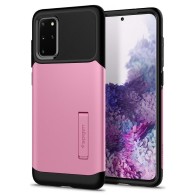 Spigen Slim Armor хибриден кейс с най-висока степен на защита за Samsung Galaxy S20+ Plus, Rusty Pink