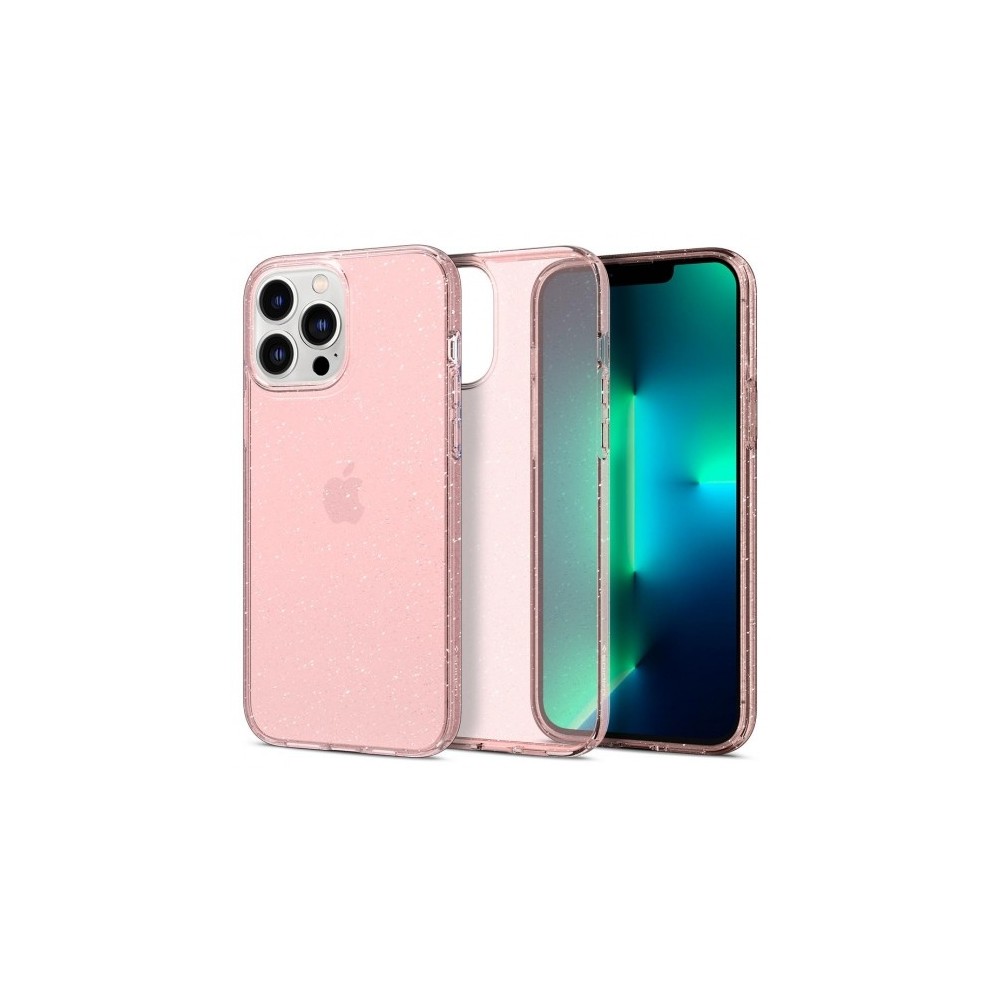Калъф SPIGEN LIQUID CRYSTAL IPHONE 13 PRO MAX, GLITTER ROSE