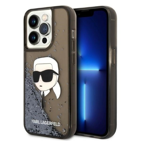 Калъф Karl Lagerfeld - Hardcase Glitter (KLHCP14LLNKHCK) - iPhone 14 Pro - Karl Head