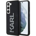 Калъф Karl Lagerfeld - 3D Design (KLHCS24S3DMBKCK) - Samsung Galaxy S24 - Rubber Glitter Logo