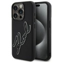 Калъф Karl Lagerfeld - 3D Design (KLHCP15L3DRKSDLK) - iPhone 15 Pro - Rubber Signature