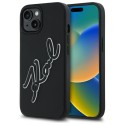 Калъф Karl Lagerfeld - 3D Design (KLHCP15S3DRKSDLK) - iPhone 15 - Rubber Signature