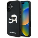 Калъф Karl Lagerfeld - 3D Design (KLHCP16SRBCKCHLK) - iPhone 16 - Rubber Karl&Choupette