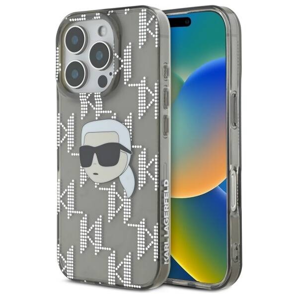 Калъф Karl Lagerfeld - IML Luxury Electroplated (KLHCP16LHKLPKHK) - iPhone 16 Pro - Karl Head