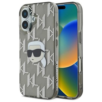 Калъф Karl Lagerfeld - IML Luxury Electroplated (KLHCP16SHKLPKHK) - iPhone 16 - Karl Head