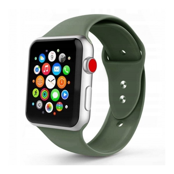 Каишка TECH-PROTECT SMOOTHBAND за Apple Watch 1/2/3/4/5 (38/40mm), Army Green