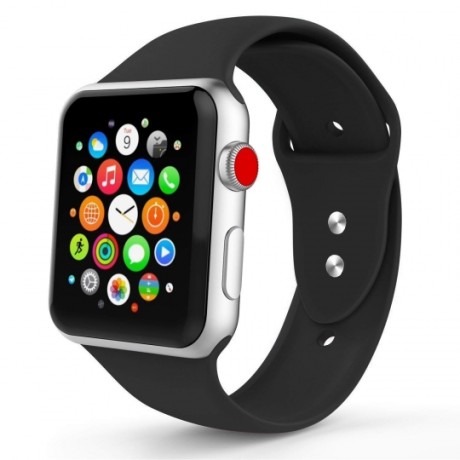 Каишка TECH-PROTECT SMOOTHBAND за Apple Watch 1/2/3/4/5 (38/40mm), Черен