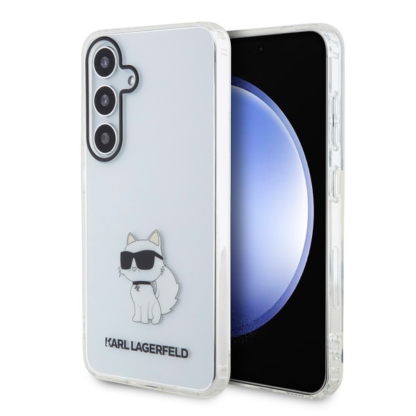 Калъф Karl Lagerfeld - IML Luxury (KLHCS24SHNCHTCT) - Samsung Galaxy S24 - Transparent Choupette