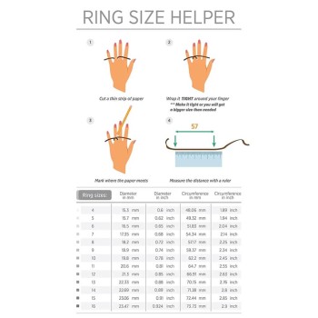 Techsuit Smart Ring Size 10 / 59.37mm - иновативен умен пръстен, следящ дневната и нощната ви активност за iOS и Android (черен)