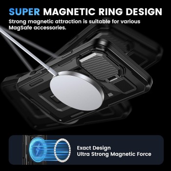 Калъф Techsuit - CamVault MagSafe - iPhone 16 Pro Max - Black