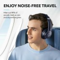 Anker - Wireless Headphones Life Q20i - Bluetooth, Hybrid Active Noise Cancelling, Dual-Connections - Blue