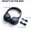 Anker - Wireless Headphones Life Q20i - Bluetooth, Hybrid Active Noise Cancelling, Dual-Connections - Blue