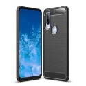 Калъф TECH-PROTECT TPUCARBON за Motorola Moto One Action, Черен