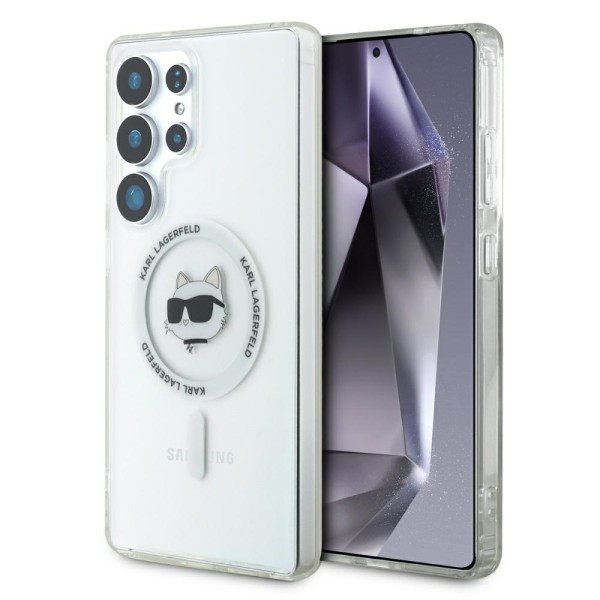 Калъф Karl Lagerfeld - IML MagSafe (KLHMS25LHLSCHH) - Samsung Galaxy S25 Ultra - Choupette`s Head