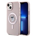 Калъф Karl Lagerfeld - IML MagSafe (KLHMP15MHFCCNOP) - iPhone 15 Plus - Pink Choupette