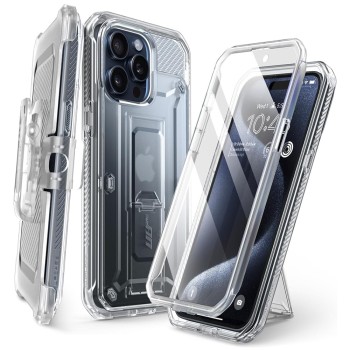 Калъф Supcase - Unicorn Beetle Pro - iPhone 15 Pro - Clear