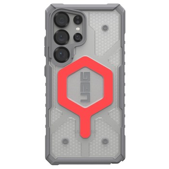 Калъф UAG - Pathfinder Clear MagSafe - Samsung Galaxy S25 Ultra - Active Lava Lanyard