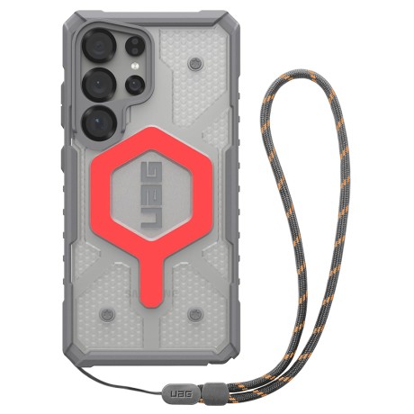 Калъф UAG - Pathfinder Clear MagSafe - Samsung Galaxy S25 Ultra - Active Lava Lanyard
