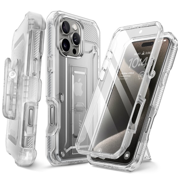 Калъф Supcase - Unicorn Beetle Pro - iPhone 16 Pro - Clear