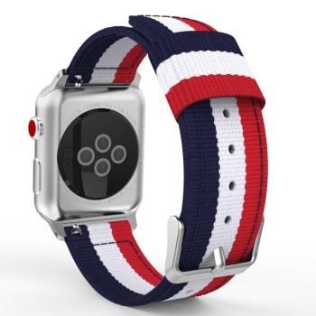 Каишка TECH-PROTECT WELLING за Apple Watch 1/2/3/4/5 (42/44mm), Navy/Red