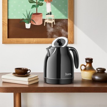 Електрическа кана HOCO HE10, retro electric kettle, 1,7л. Черен