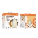 Електрическа кана HOCO HE10, retro electric kettle, 1,7л. Milky white