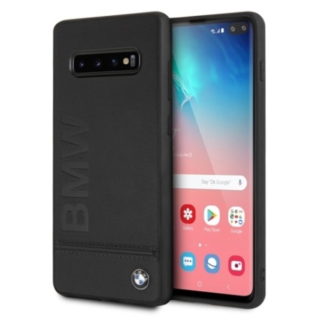 Калъф BMW BMHCS10PLLSB за Samsung Galaxy S10 Plus, Черен