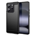 Калъф Techsuit - Carbon Silicone - Xiaomi Redmi Note 14 4G (164,84 x 78,15 x 8,16mm) - Black