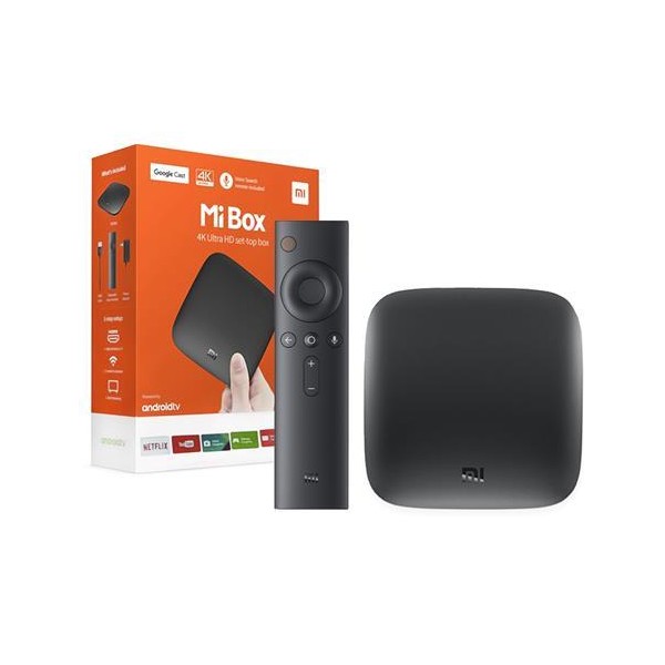 Медиа плеър Xiaomi MI TV Box S, 3nd Gen, PFJ4191EU, Ultra HD, Voice Control, Черен