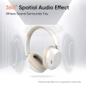 Слушалки Realme Techlife Studio H1, Ear Over Wireless, 360° Spatial Audio, Bluetooth, White