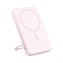 Външна батерия Baseus - 20W, 5000mAh, Rotable Stand, Cable Type-C - Pink