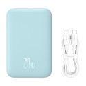 Външна батерия Baseus -  20W, 6000mAh, with Cable Type-C, 30cm - Blue
