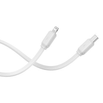 Външна батерия-Baseus -  Lightning, 2x Type-C, USB, 22.5W, 20000mAh, Cable Type-C, 30cm - White