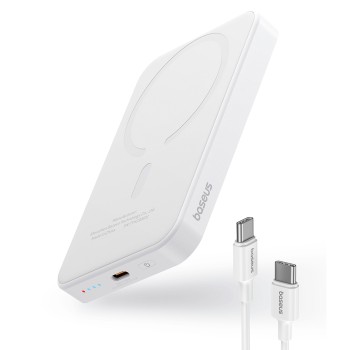 Външна батерия Baseus -,20W, 5000mAh, with Cable Type-C, 30cm - White