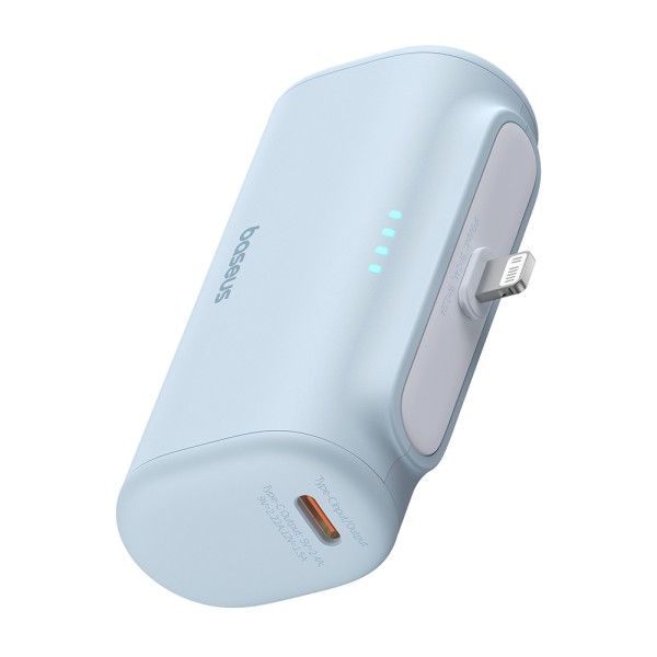 Външна батерия-Baseus -  20W, 5000mAh, with Cable Type-C - Bleu